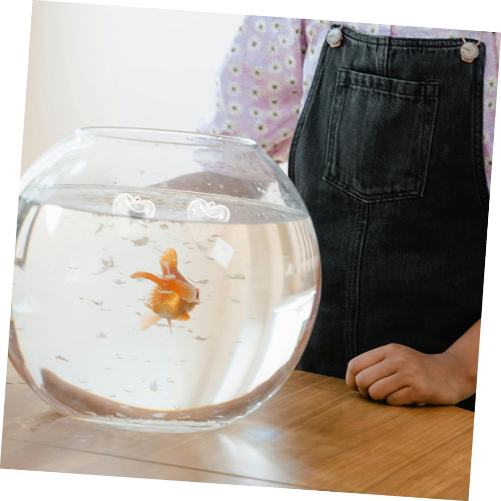 Mipcase 10pcs Floating Fish Tank Decorations Ornaments Heart-Shaped Floating Bubbles for Aquarium Aesthetic Stable Material for Fish Tank Decor