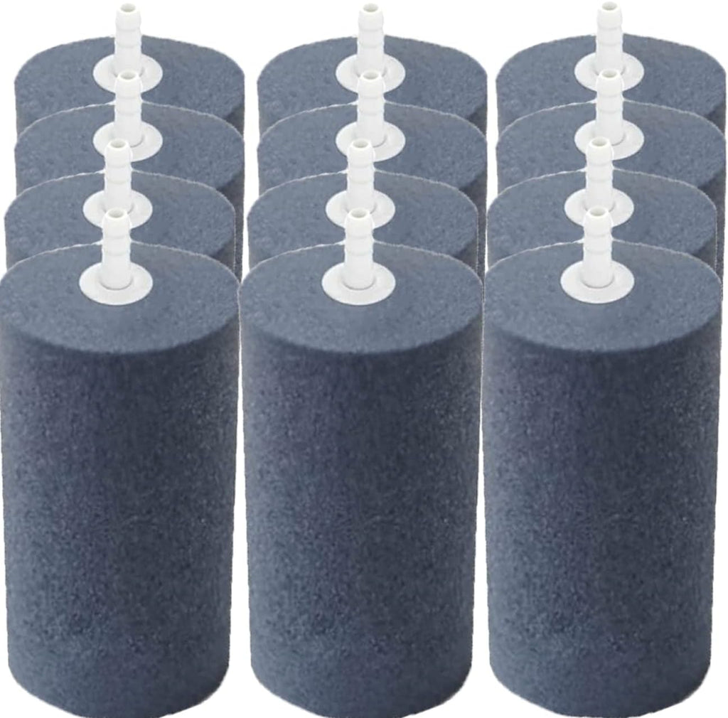 Large Air Stone, Air Stone Hydroponics, 4 x 2 Inch Large Air Stone Cylinder Bubble Diffuser for Aquarium, Fish Tank, Pond and Hydroponics Air Pump, Growing System, Circulation