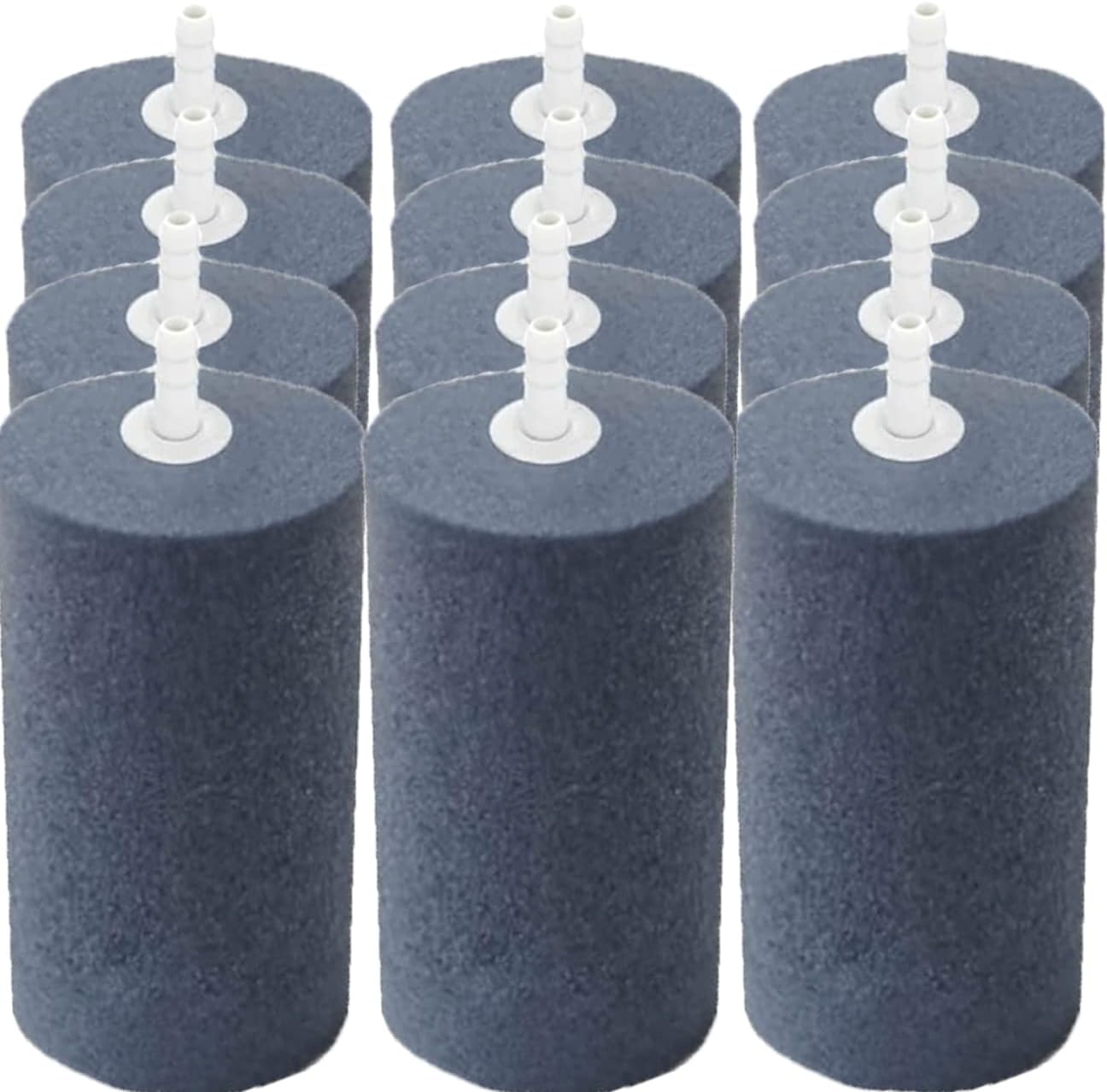 Large Air Stone, Air Stone Hydroponics, 4 x 2 Inch Large Air Stone Cylinder Bubble Diffuser for Aquarium, Fish Tank, Pond and Hydroponics Air Pump, Growing System, Circulation
