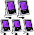 10W LED Black Lights,Blacklight Flood Light with Plug IP66 Waterproof,Outdoor Blacklight for Halloween Dance Party, Glow in The Dark, Aquarium, Body Paint, Fluorescent Poster, 5 Pack