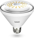 SANSI 200W Equivalent LED Grow Light Bulb, BR30 24W Full Spectrum Grow Bulb with 120° Wide Beam Angle, 4000K Daylight White IP54 Waterproof Plant Lights for Indoor Outdoor Plants