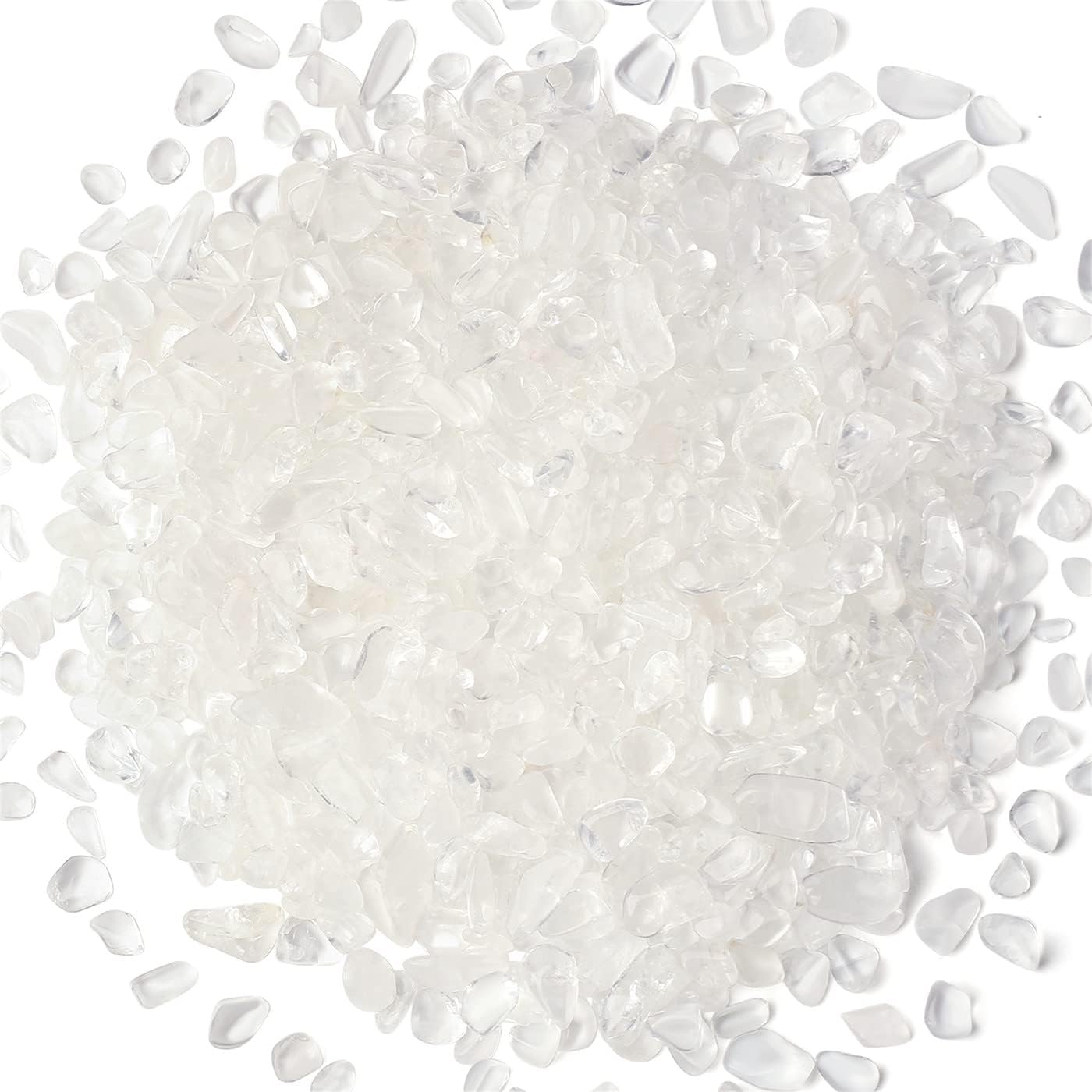 Clear Quartz Healing Crystal Chips Bulk Gemstones Sets Tumbled Crushed Stones Crushed Crystals Natural Rocks for Fountain Rocks Decoration Reiki Energy Balancing Meditation Aquarium Gravel 0.44lb