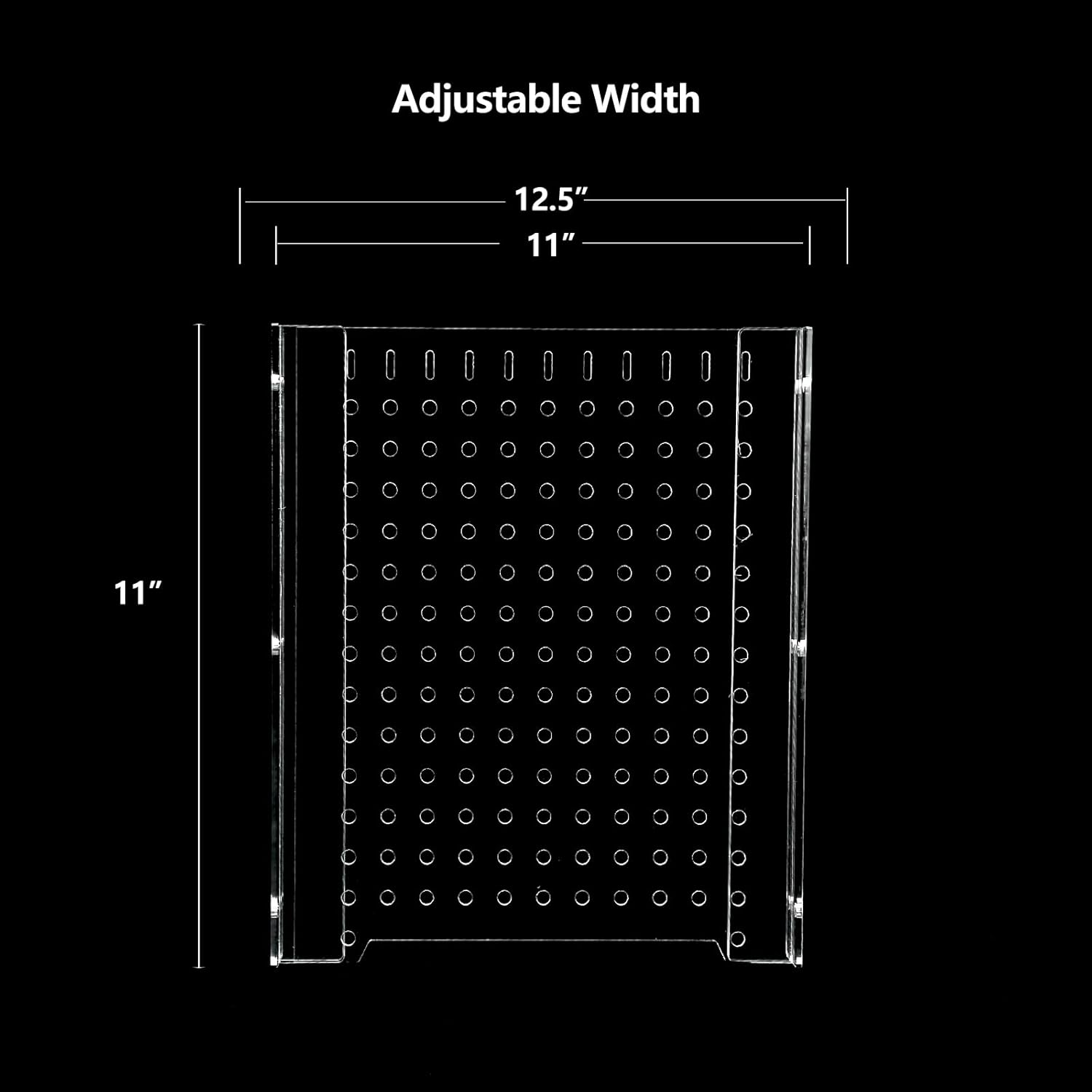 Acrylic Fish Tank Divider15/20Gallon Tank Divider,Adjustment Clear Fish Tank Separator Set with Suction Cups (15/20 Gallon)