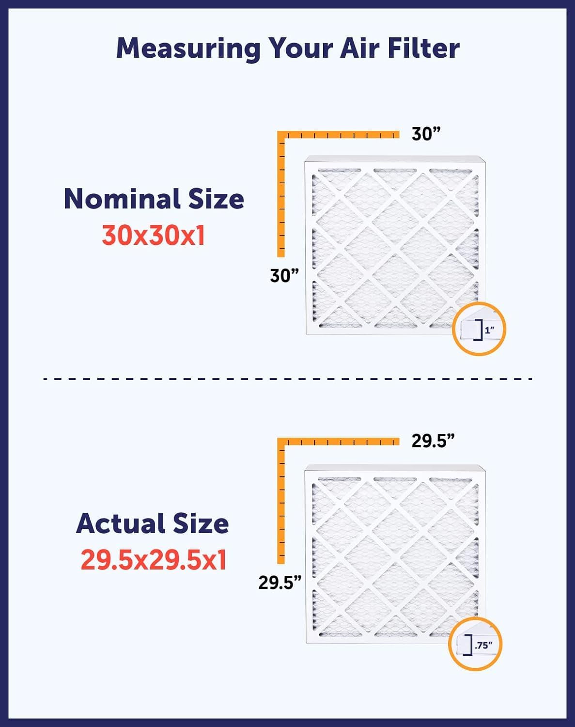Filter King 12x16x1 Air Filter | 4-PACK | Carbon MERV 8 HVAC Pleated A/C Furnace Filters | MADE IN USA | Actual Size: 11.5 x 15.5 x .75"