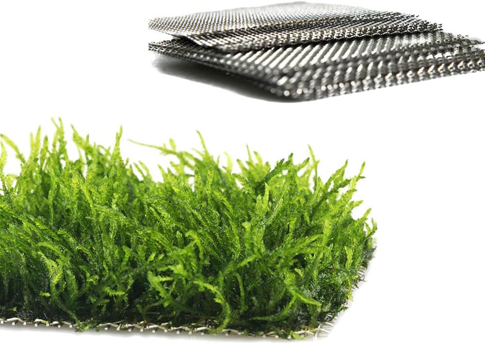 LINLAN 24 Pieces 3.1X3.1in (8X8cm) Aquarium Moss Mesh, 304 Stainless Steel Aquatic Moss Wall, Easy to Cut, for Fixing and Propagating Aquatic Mosses, DIY Aquarium Filtration, and Aquascaping