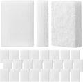 Vesici 24 Pcs Aquarium Algae Pad Double Side Algae Pad Aquarium Cleaner Sponge Non Scratch Fish Tank Scraper Cleaning Tools for Glass Acrylic Turtle Fish Tank Supplies
