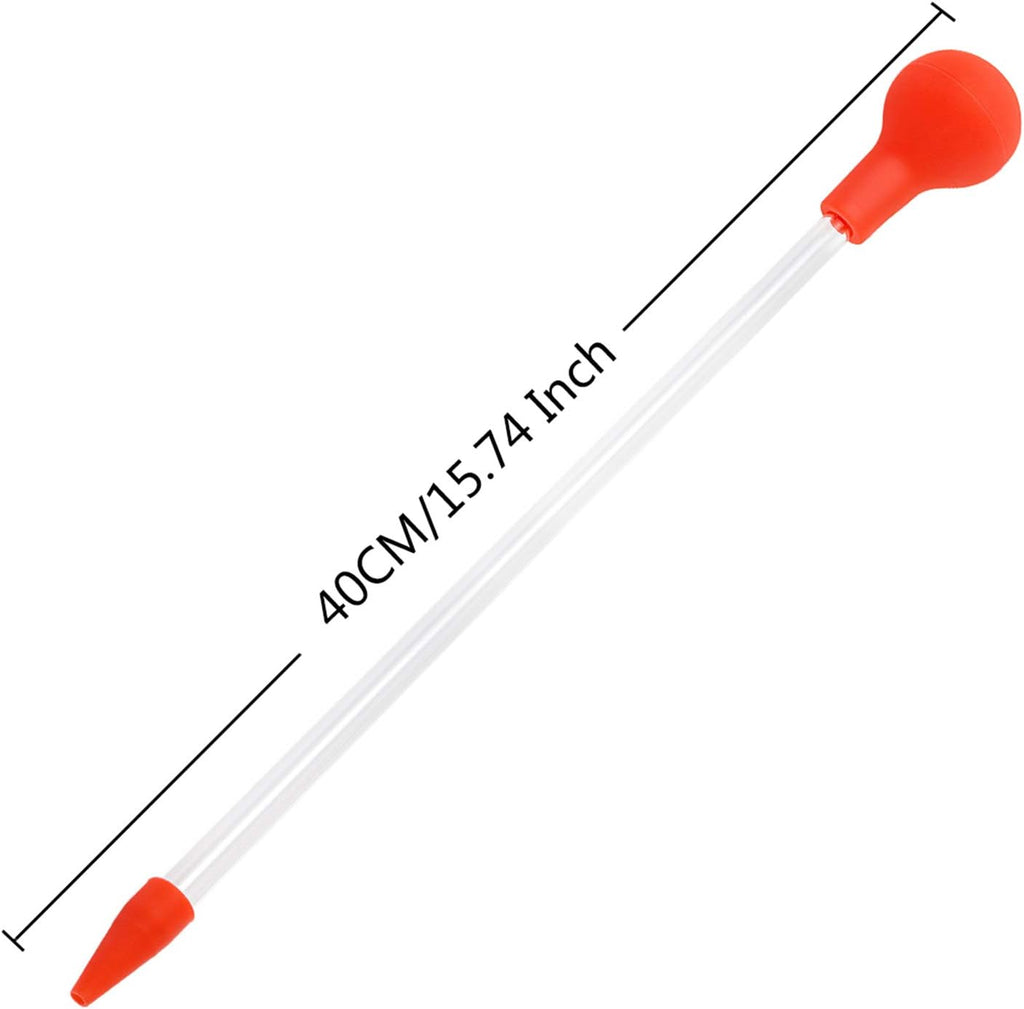 Aquarium Choice Coral Feeder Long Syringe Tube Liquid Fertilizer Feeder SPS HPS Marine Reef Coral Feeder Tool Fish Excreta Cleaner (1 Units 40CM/15.74 Inch)