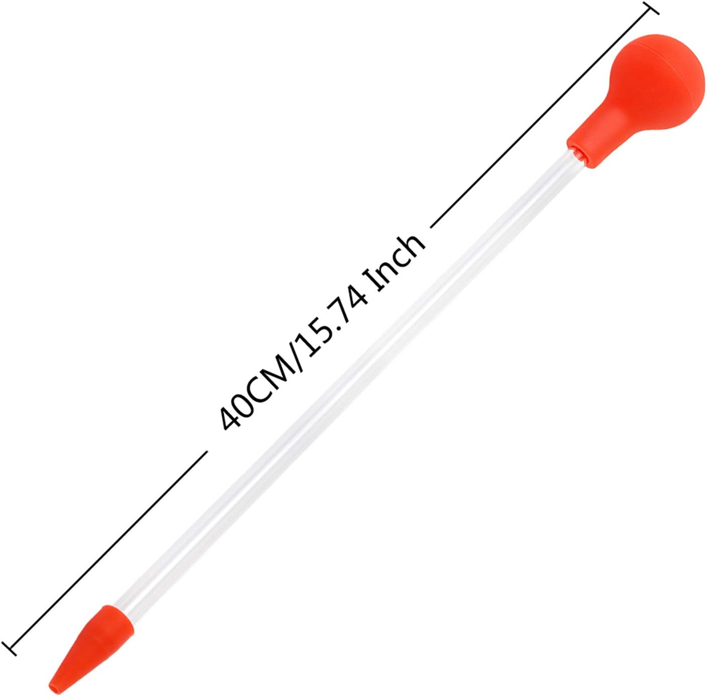 Aquarium Choice Coral Feeder Long Syringe Tube Liquid Fertilizer Feeder SPS HPS Marine Reef Coral Feeder Tool Fish Excreta Cleaner (1 Units 40CM/15.74 Inch)