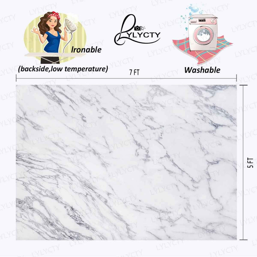 7x5ft Stone Texture Pattern Backdrop Grey White Marble Texture Background for Girls Birthday Party Wedding Party Photography Backgrounds for Photo Studio Props MBLY34