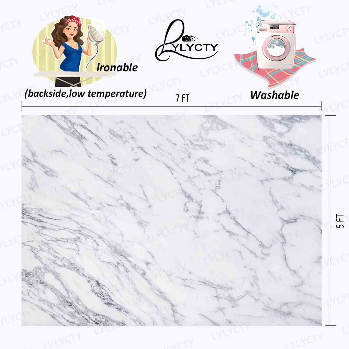 7x5ft Stone Texture Pattern Backdrop Grey White Marble Texture Background for Girls Birthday Party Wedding Party Photography Backgrounds for Photo Studio Props MBLY34