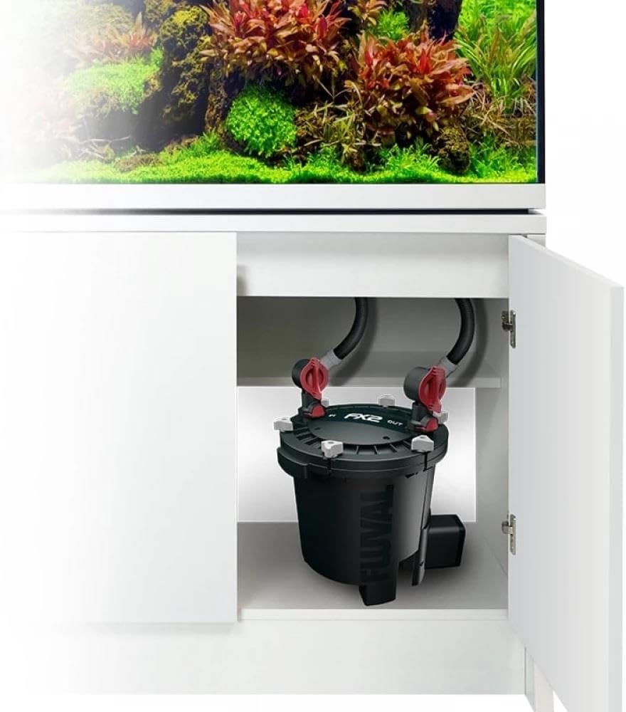 Fluval FX2 High Performance Canister Aquarium Filter - Multi-Stage Filtration, Built-in Powered Water Change System, and Basket-in-Basket Tray Design