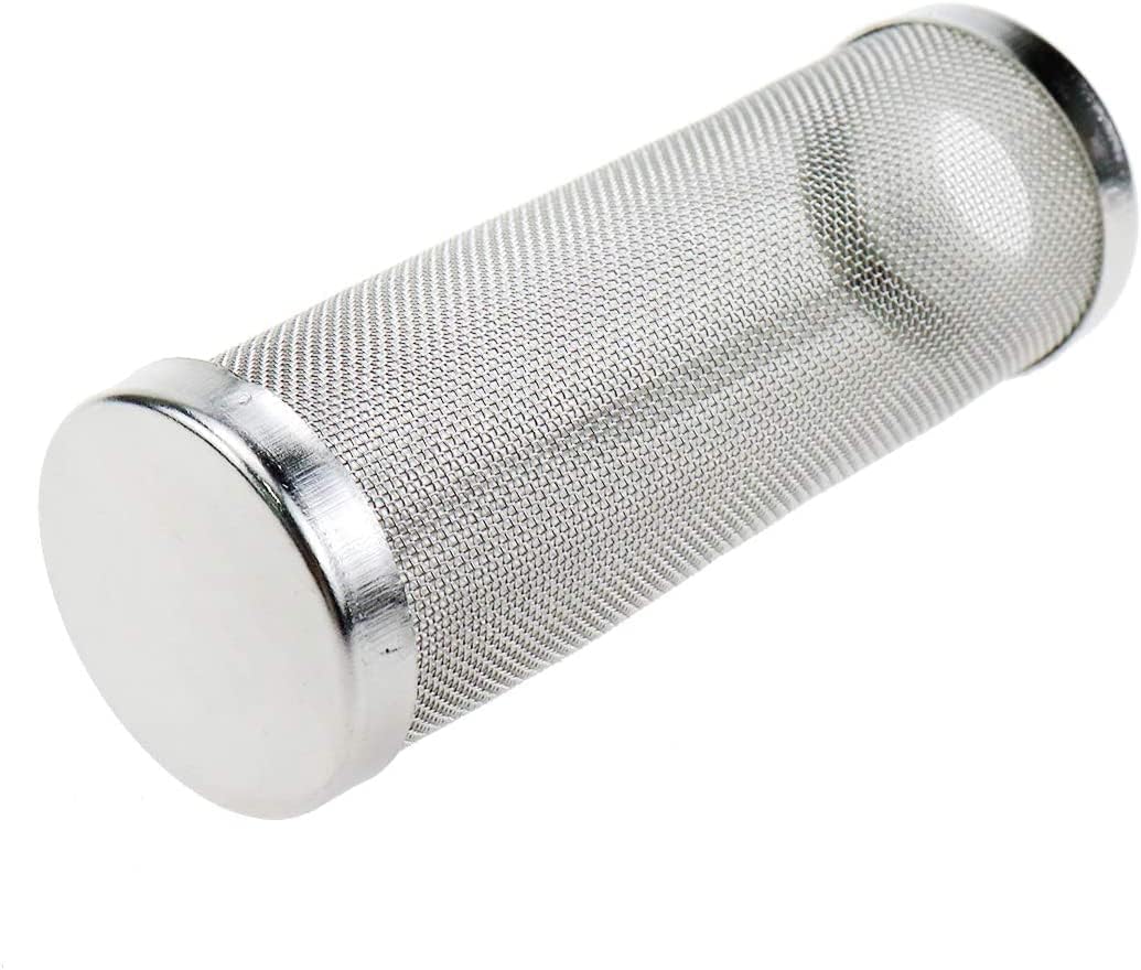 Xiaoyztan Aquarium Filter Cover,0.63 Inch / 16mm Stainless Steel Aquarium Filter Intake Cover,Shrimp Filter Guard Metal Fish Tank Filter Intake Strainer,Pack of 1