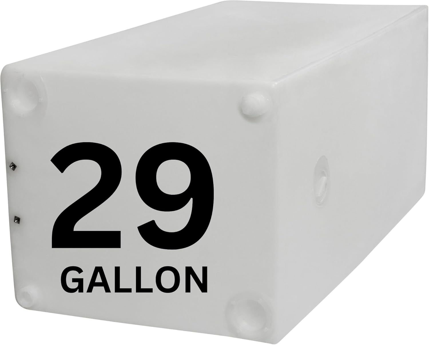 29 Gallon RV Fresh Water Tank, Potable Water Storage Tank for Drinking, Cooking, Cleaning, Showering, for Campers, Trailers, Motorhomes, RVs, Cube Shape, 32" x 16" x 14" (WT-5077)