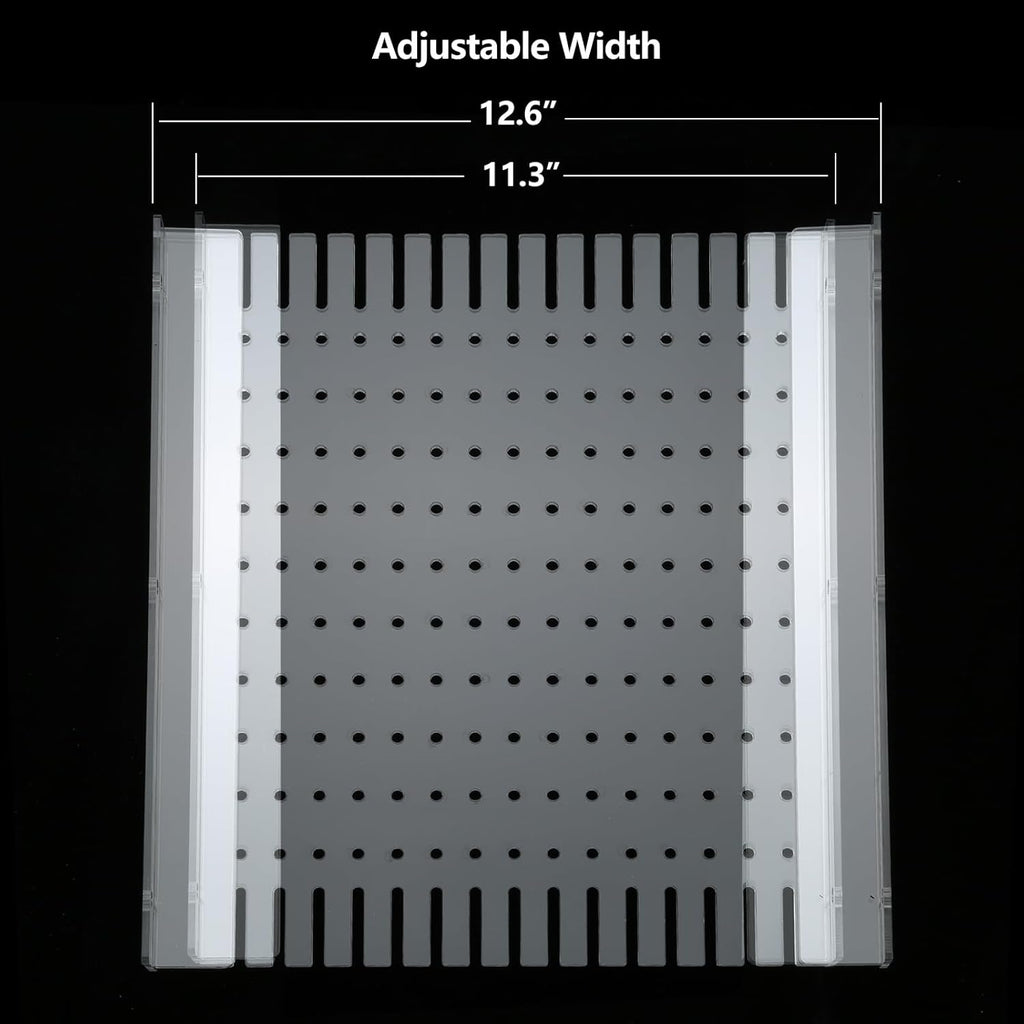 Aquarium Divider Clear 10/15/20 Gallon Fish Tank Divider with Suction Cups (15/20 Gallon)