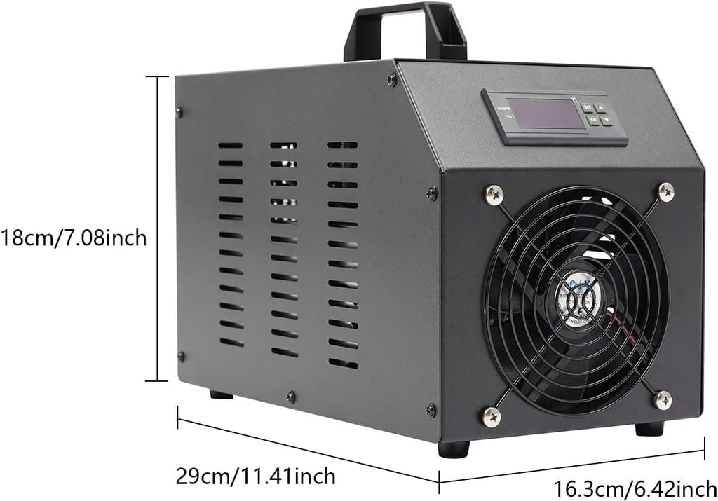 60L/15.85Gal Aquarium Chiller, 200W Low Noise Fish Tank Water Cooler with Special Quiet Design Refrigeration Compressor ＆ Water Tube for Small Fish Tanks, Freshwater Tanks (60L)