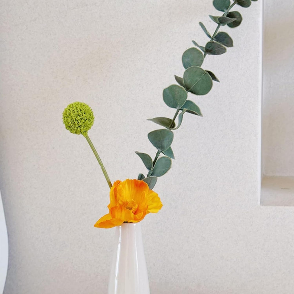 50 Pcs Artificial Eucalyptus Stems Fake Eucalyptus Greenery Branches for Floral Arrangements, Wedding Centerpiece, Crafts