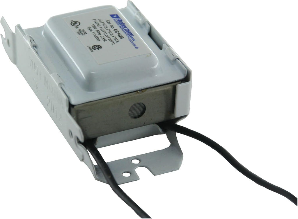 Robertson CC1420P /A V1 Magnetic Preheat Start Fluorscent Ballast (3P10061), 120Vac input, for 1 ea. F14T8, F15T8, F14T12, F15T12 or F20T12 Lamp (14W-20W), Qty 1