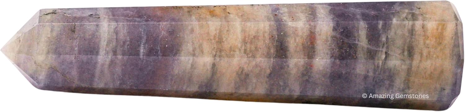 Amazing Gemstone Iolite Crystal Towers - Natural Healing Crystal Point Obelisk for Reiki Healing and Crystal Grid (3 Inch)