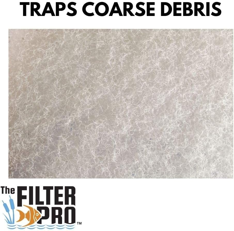 Cut Replacement Skimmer Mat - 14" x 18" x 1.25" Thick Beige Coarse Filter Media to Fit Popular Brands, Made in USA