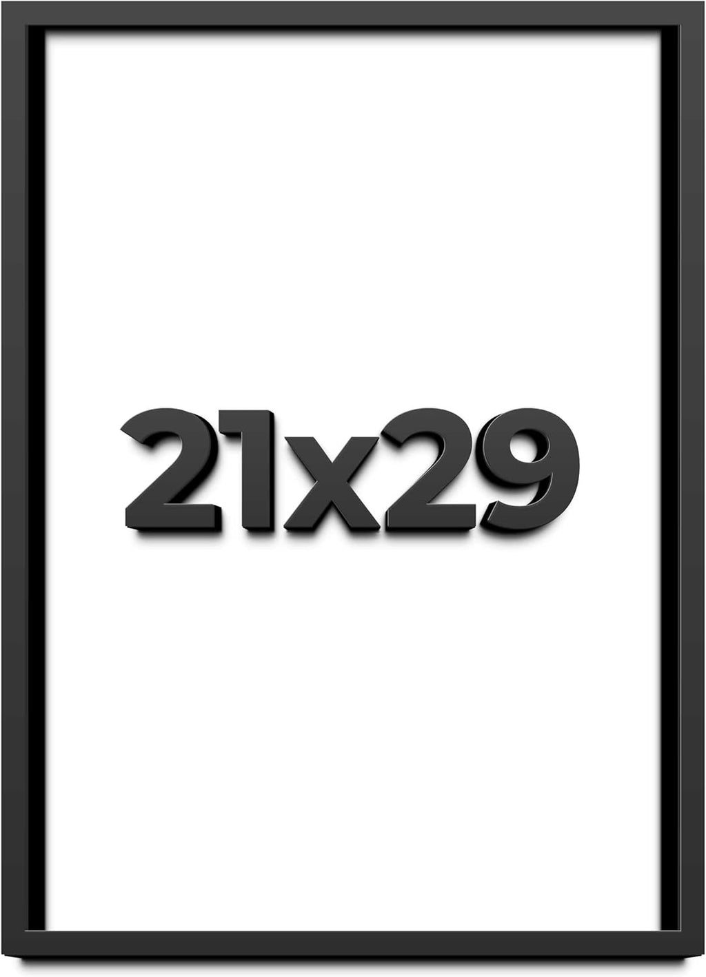21x29 Shadow Box Frame Black | 1 Inch Deep Solid Wood Shadowbox Display | UV Resistant Acrylic Plexiglass, Acid Free Backing, Hanging Hardware | Dugan Picture Style