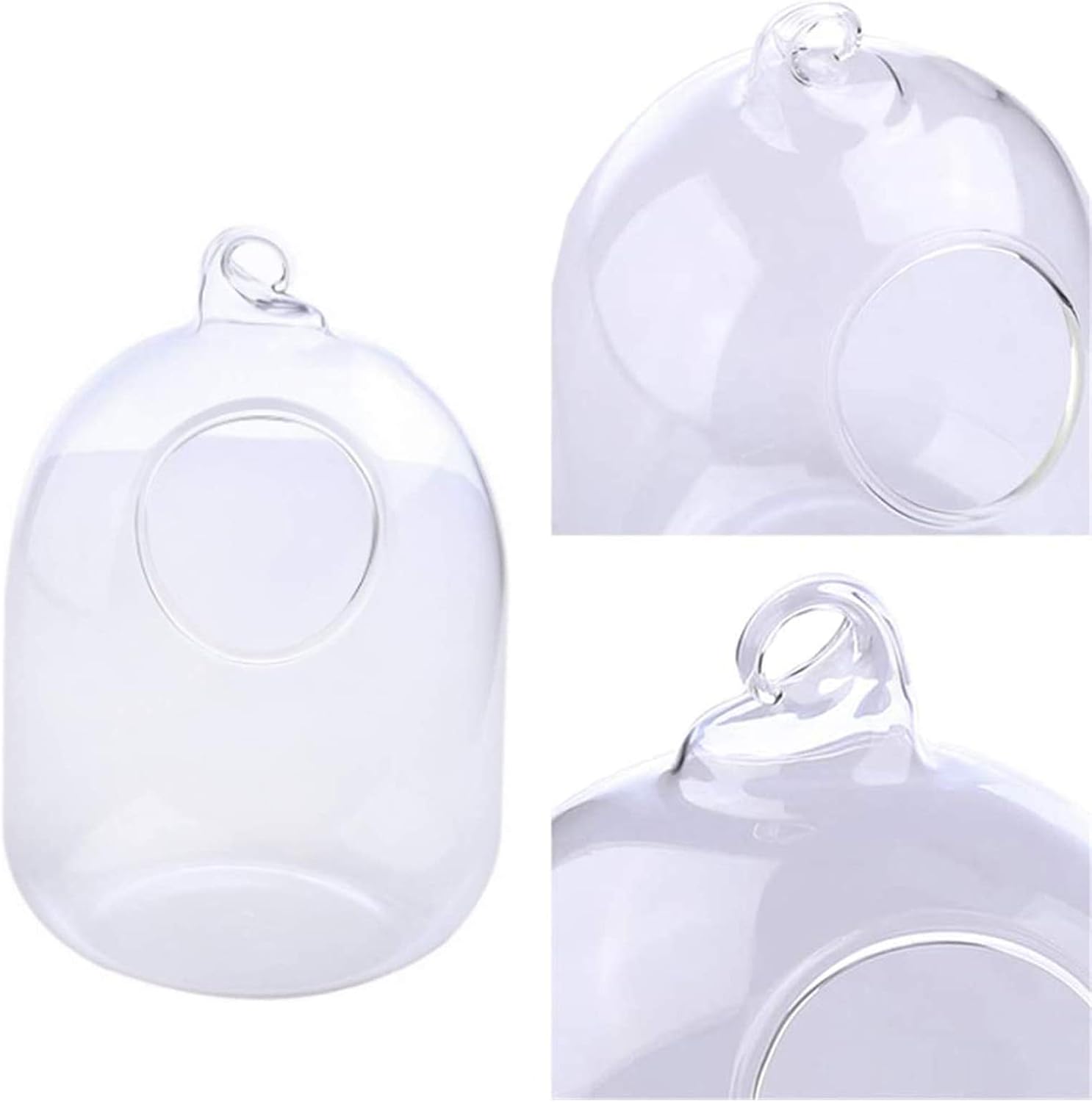 Suspended Transparent Hanging Glass Fish for Tank Bottle Aquarium Flower Plant Vase Flower Vase for Home Decora Home Decor