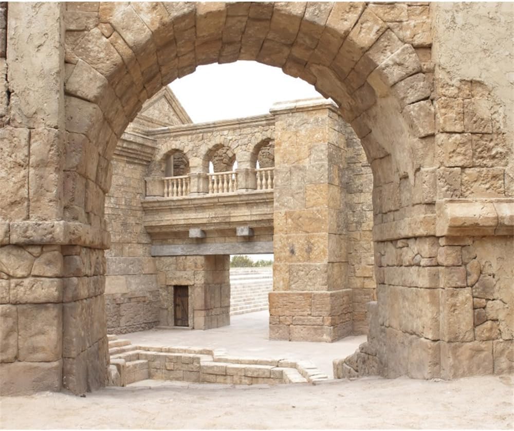 Jerusalem Buildings Israel Old City Backdrop - Roman Church Historical Site for Theme Portrait Photography Background 10x8ft Banner Photo Studio Props