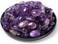 Deep Amethyst Healing Crystal Stone Set - 24 Pieces, 0.6" Natural & Polished Stones for Healing, Meditation, Reiki, Chakra, Crafting & Decoration