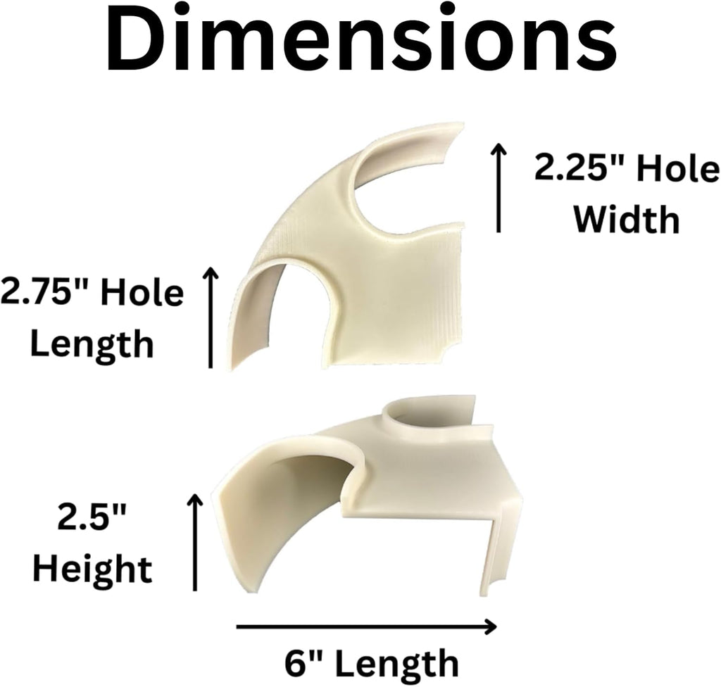 Aquarium Underground Two Hole Corner Cave | Viewing Fish & Shrimp Tunnel | Fish Tank Undergravel Hide Decor Decoration Hideout Perfect For Corydora Catfish, Kuhli Loach, Pleco, Betta Fish (White)