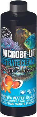 Microbe-Lift Gravel & Substrate Cleaner for Saltwater Aquarium and Freshwater Tanks, Tank Cleaner and Aquarium Water Conditioner, Clarifies Water, Reduces Sludge, Aquarium Supplies, 16 Ounces (GSC16)