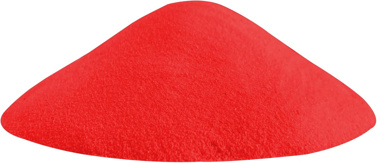 Orange Red Unity Sand - 0.85LB / 13.6oz, Orange Red Art Sand Colored Sand for Wedding, Vase Filler, Home Decor, Craft Sand, DIY Drawing, Aquarium Sand