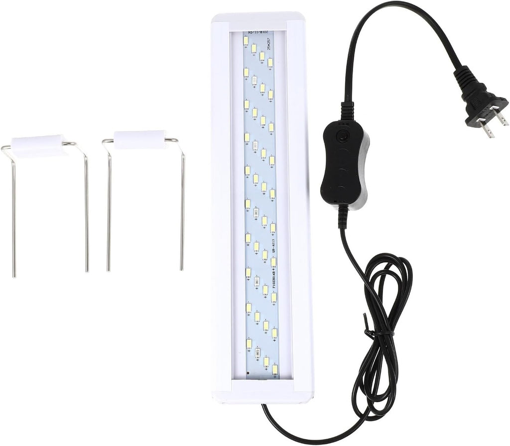 Plastic LED Aquarium Clip Light for Fish Tanks LED Fish Tank Lamp with Even Brightness and Strong Penetration Easy Installation US Plug