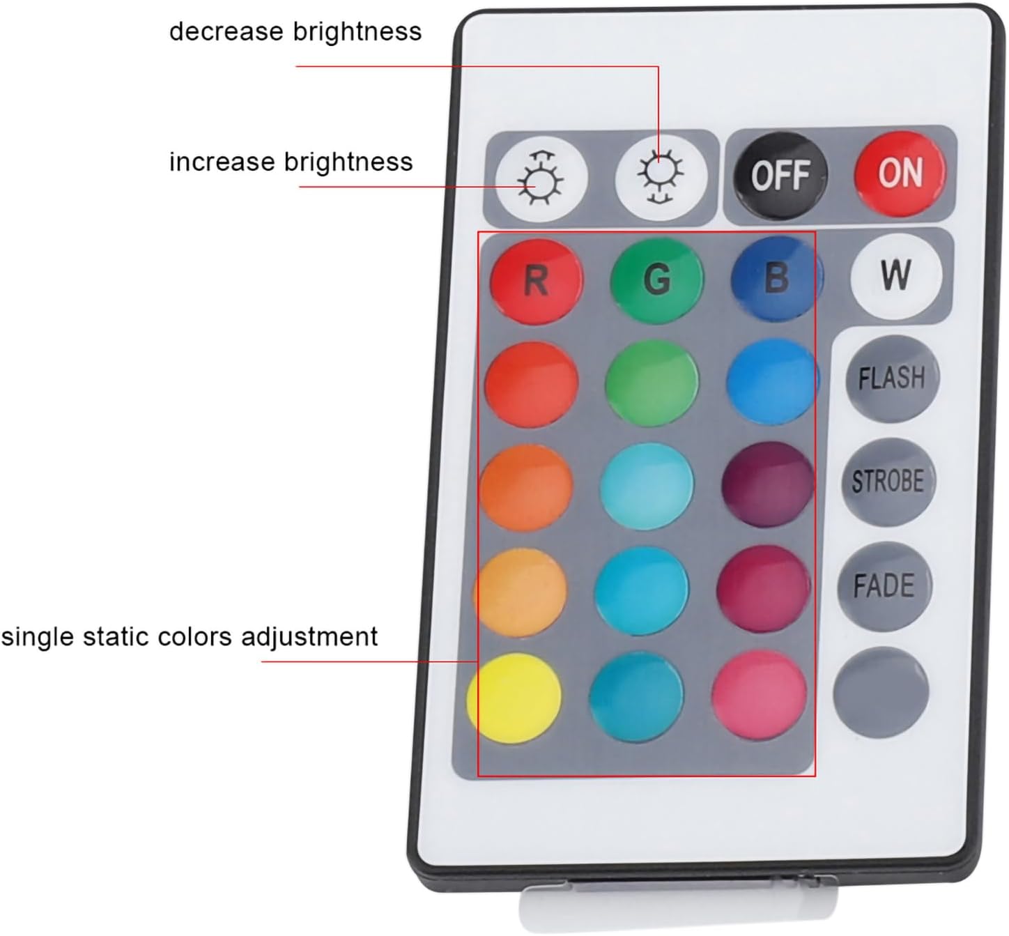 YOUTHINK LED Underwater Lights, RGB Remote Control Decorative Lights for Vase Fish Tank Pond, with 16 Colors Dynamic Static Lighting