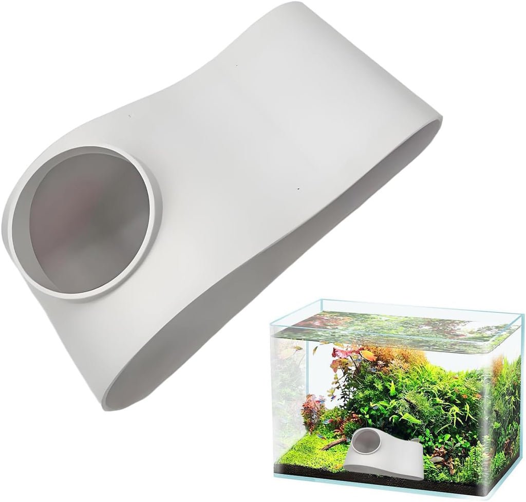 Aquarium Underground Hideaway,Viewing Fish Shrimp Under Gravel Tunnel - Fish Tank Ornaments for Kuhli Loach Chili Rasbora Hermit Crab Corydora Catfish Clown Loach