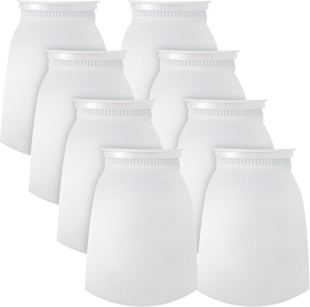 Jecery 16 Pack Ring Filter Socks 200 μm Aquarium Filter Bags Aquarium Socks for Tank Sump Saltwater Freshwater(12 × 7 inches)