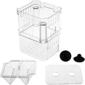 Still Awake Aquarium Fish Breeder Box Plastic Fish Isolation Breeding Box Hatching Incubator Box for Baby Fish Shrimp Clownfish Guppy （L）