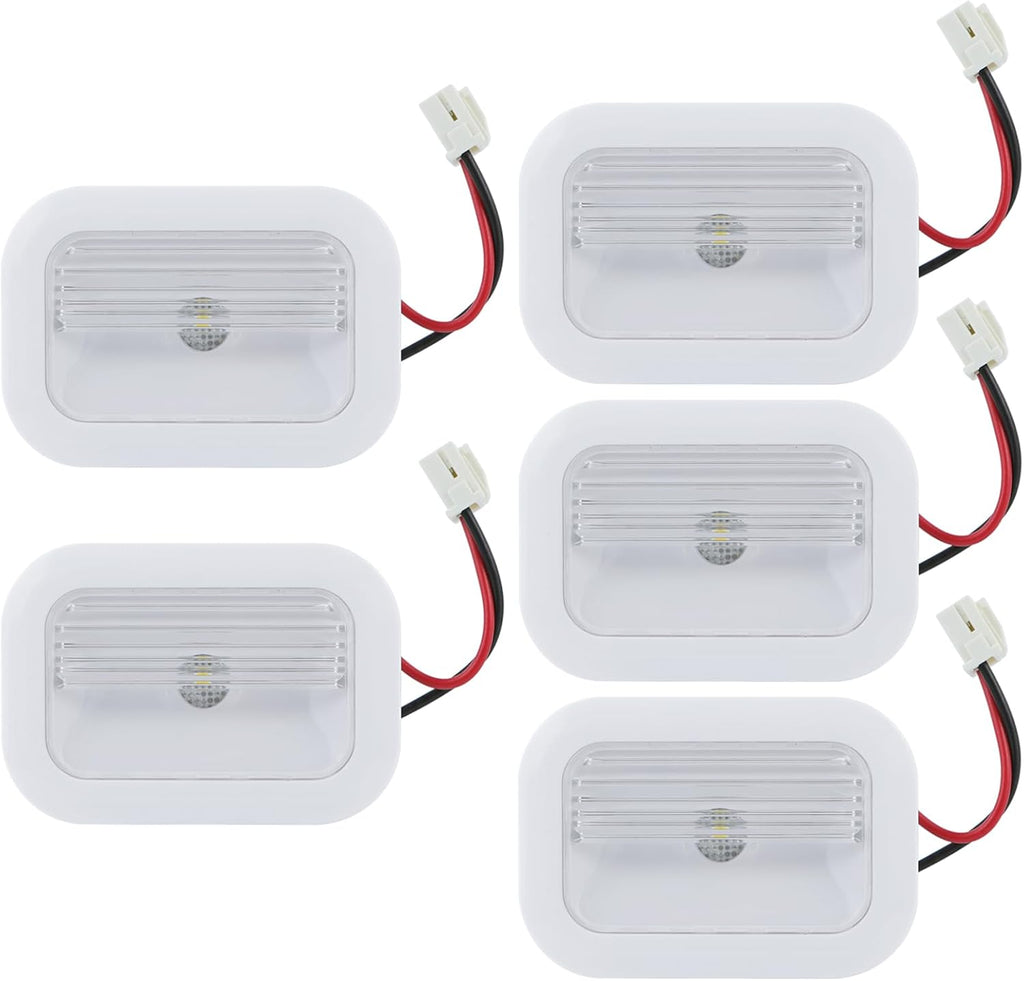 Refrigerator Parts W10695459 Refrigerator LED Light Module Assembly Compatible for Whirlpool Maytag,Refrigerator LED Light Board Replaces W10843353,W11126053, W10660728, W10279030, W11205083 (5PCS)