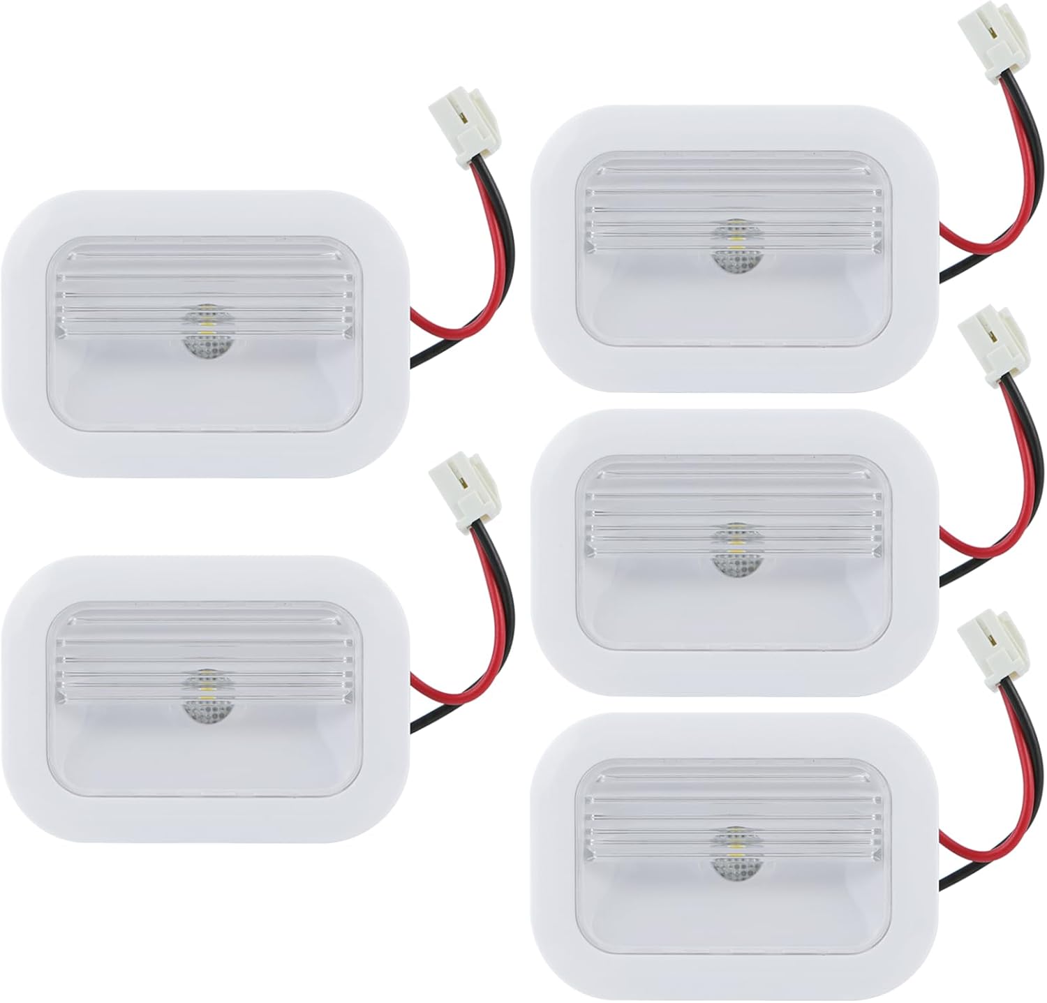 Refrigerator Parts W10695459 Refrigerator LED Light Module Assembly Compatible for Whirlpool Maytag,Refrigerator LED Light Board Replaces W10843353,W11126053, W10660728, W10279030, W11205083 (5PCS)