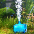 Fish Tank Filter Aquarium Sponge Filter Quiet Small Filter for 1-20 Gallon Aquariums Detachable with Activated Carbon and Air Stone Blue (Air Pump and Air Hose not Included)