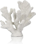 White Coral Reef Decor, Faux Artificial Coral Statue, Nautical Decor for Beach Theme Home, Wedding, Tabletop Decoration for Home Living Room Decor