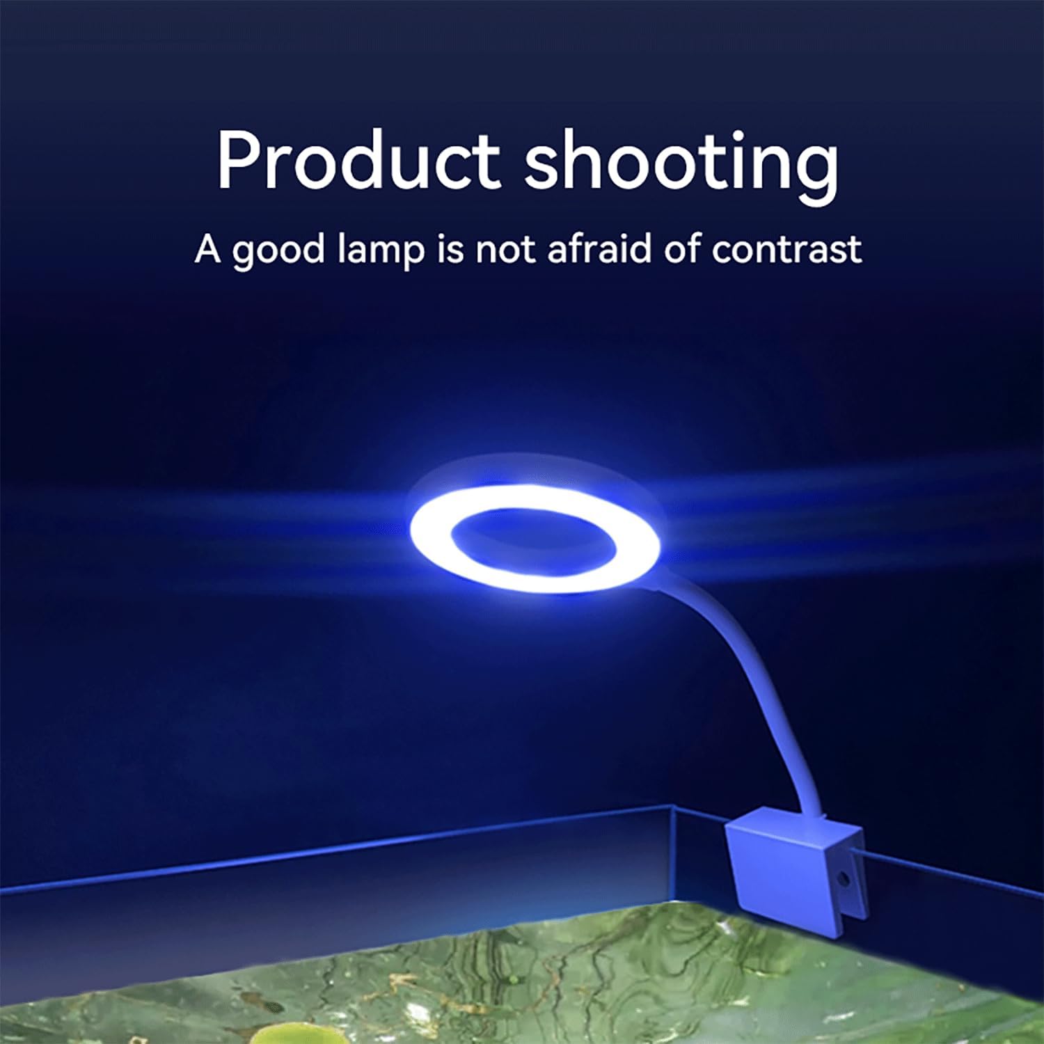 5-8 Gallon Fish Tank Clip On Aquarium Light with White Blue Red LEDs Small Aquarium Light, Full Spectrum Fish Tank Light with USB Port and 360 Degrees Flexible Rotate