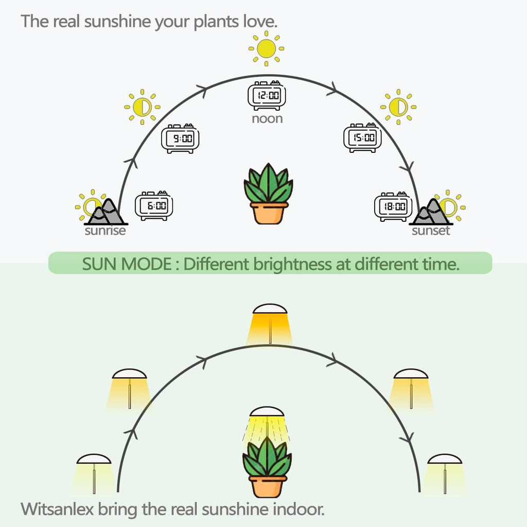 LED Grow Lights for Indoor Plants 2 Pack, Smart Full Spectrum USB Small Plant Lights with Remote, Height Adjustable, Auto On/Off Timer, Ideal for Home Decoration
