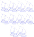 20PCS Aquarium Suction Cups with 20PCS Adjustable Cable Ties for Plants, Planter, Binding Moss Shrimp Nest, Fish Tank Suction Cups