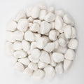 20lbs White Natural River Rocks, Polished Pebbles for Plants Garden, 1-2 inch Decorative White Stones, Ideal for Fish Tank, Vases, Crafting, Home Decor and Garden Landscaping Rocks,White