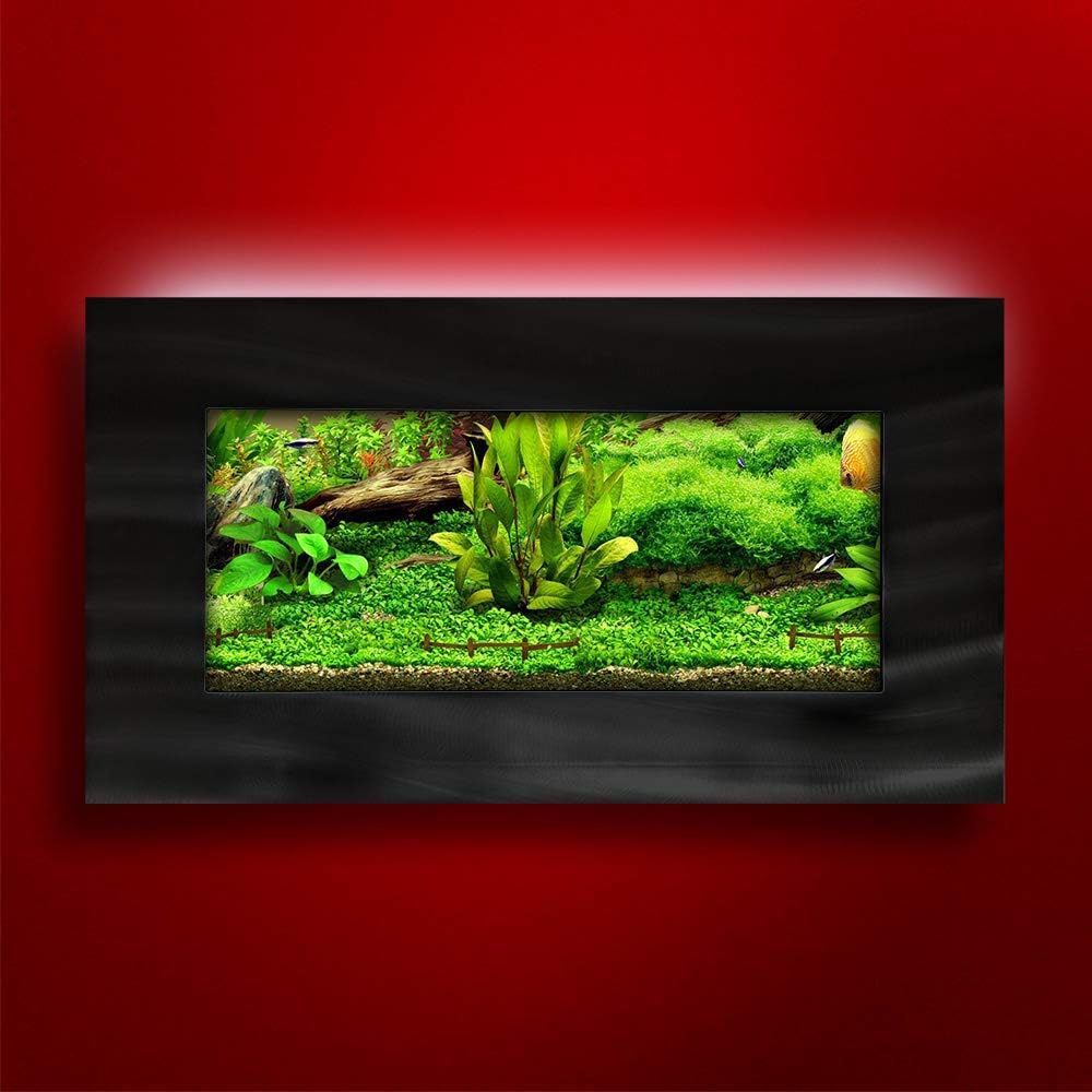 2.0 Wall Mounted Aquarium - View Brushed Black