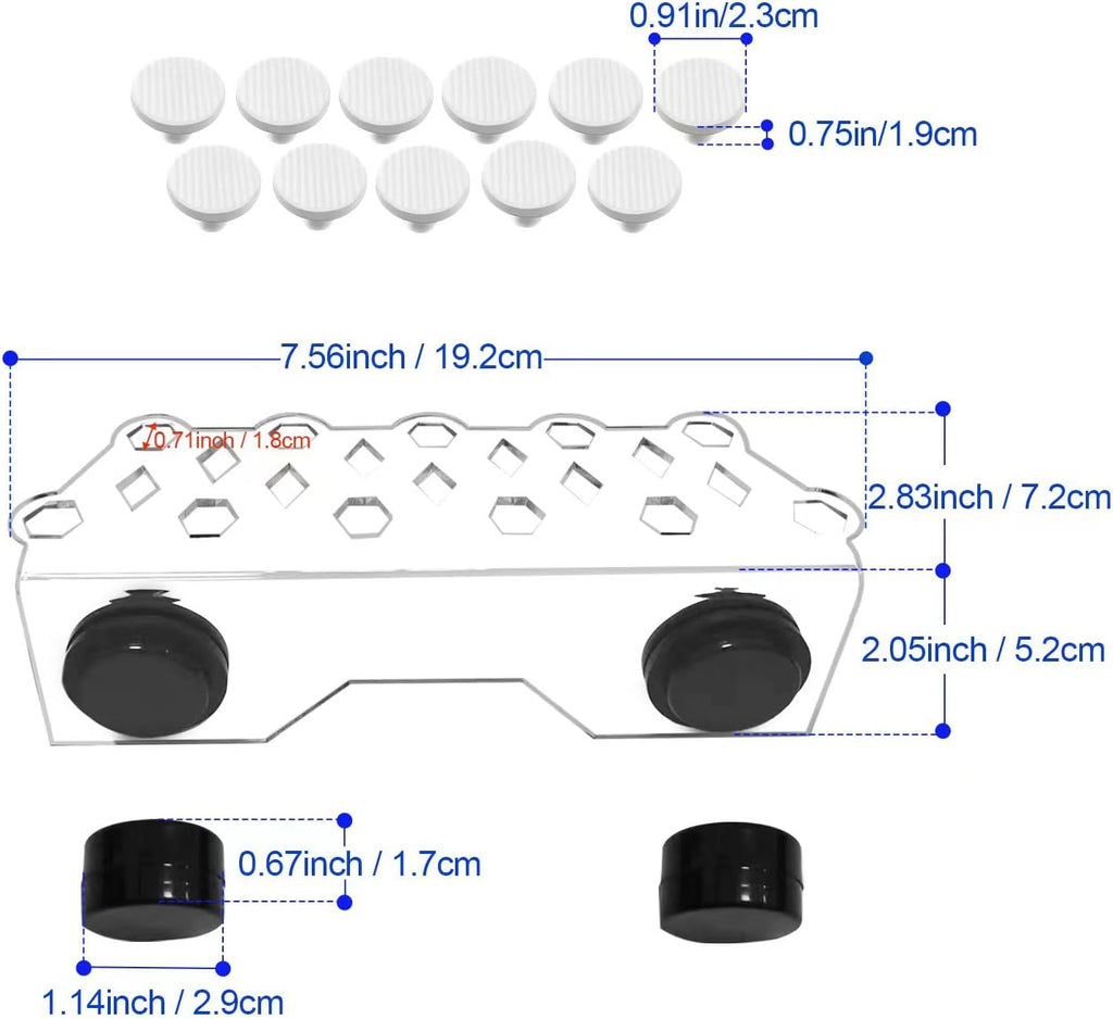 Coral frag Magnetic Holder, Magnetic Coral frag Plug Holder，,Magnetic Coral frag Rack，The Medium Magnetic Coral frag Holder Set with 11 Coral frag Plug Ceramic Bases