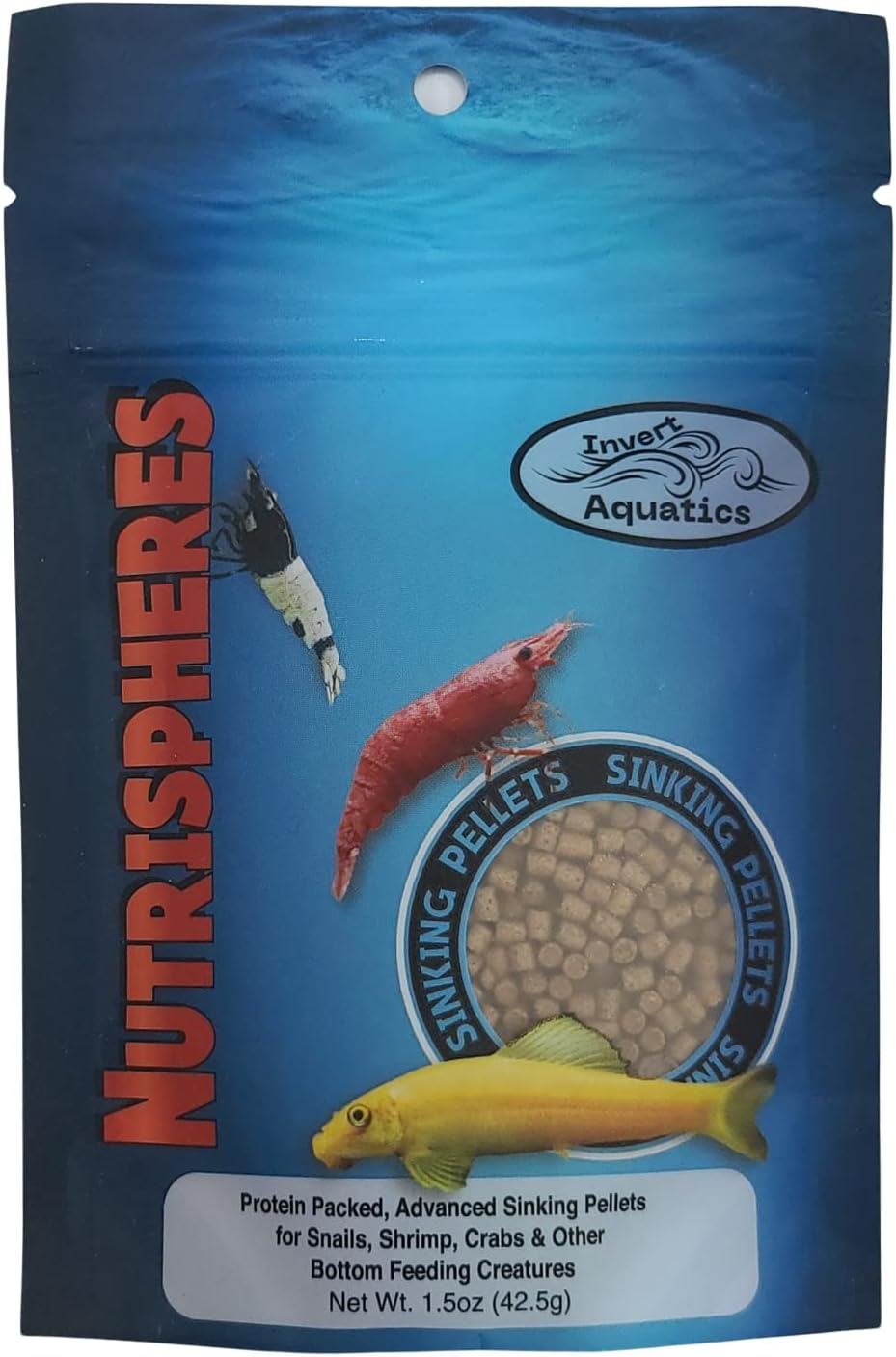 NutriSpheres - Sinking Diet for Snails, Shrimp & Bottom Feeding Fish