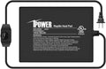 iPower 6 by 8 Inch Reptile Heating Pad with Temperature Adjustable Controller Knob, Under Tank Warmer Terrarium Heat Mat for Reptiles and Amphibians