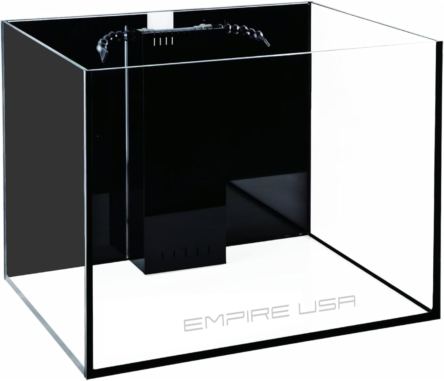 66G 66Gallon Starfire Rimless SC Aquariums 32x24x20 10mm Pnp System with Black Wood Cabinet