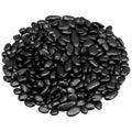 Landscaping Pebbles River Rocks Decorative Ornamental Pebbles Garden Landscaping Stones Gravel Filler for Home Decoration Flower Bed Fish Tank Plants Vases Succulents (1, Black, 1 Pound)