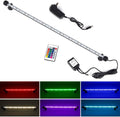 LED Aquarium Lights Fish Tank Light Underwater RGB Color Changing Brightness Adjustable Memory IP68 Waterproof Submersible LED Light Strip bar for Fish Tank, 27 inch